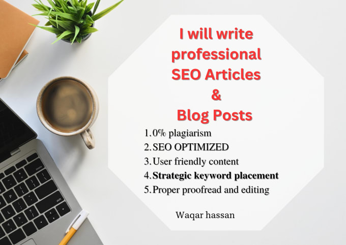 Gig Preview - Do SEO article writing and content writing