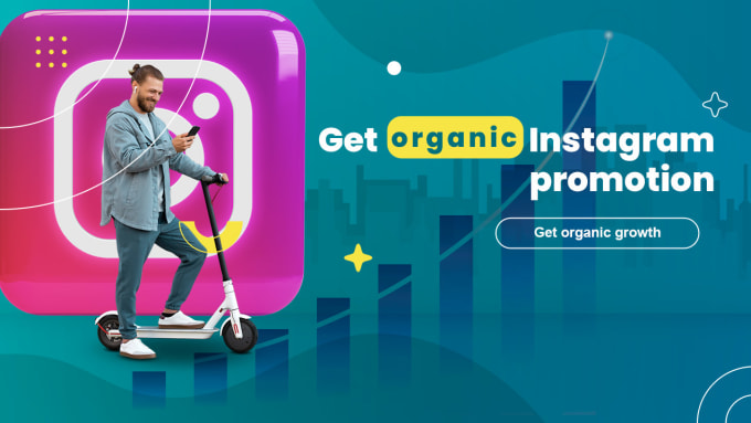 Gig Preview - Do organic instagram marketing increase your reach and build your brand