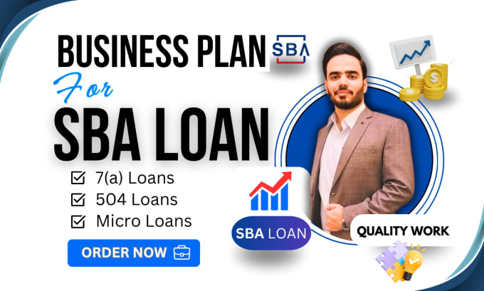 Gig Preview - Create an sba business plan for loan approval, 7a, 504 and microloans