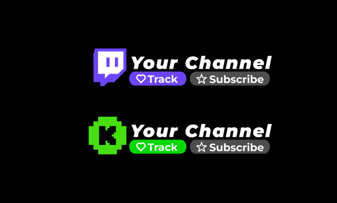 Gig Preview - Create animated twitch kick follow button popup subscribe game stream elements