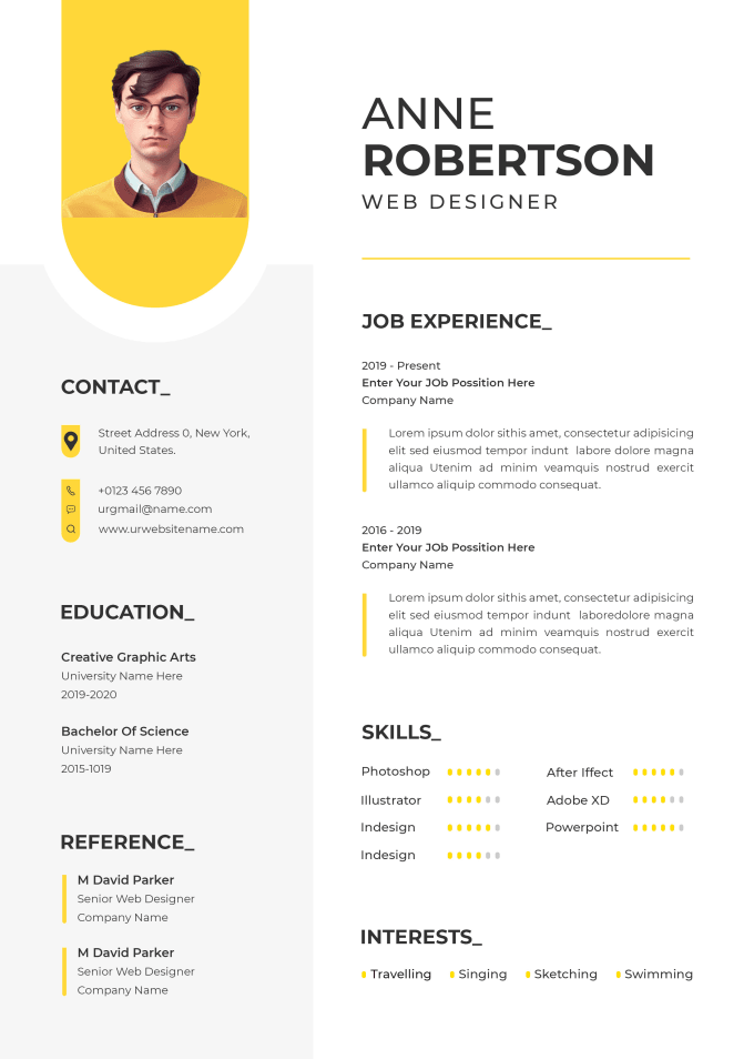 Gig Preview - Create professional resume design and CV design