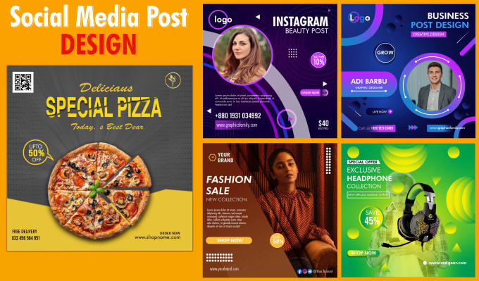 Bestseller - create viral trendy social media post design