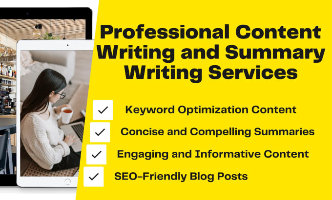 Gig Preview - Be your professional content writer for summary blog posts and content writing