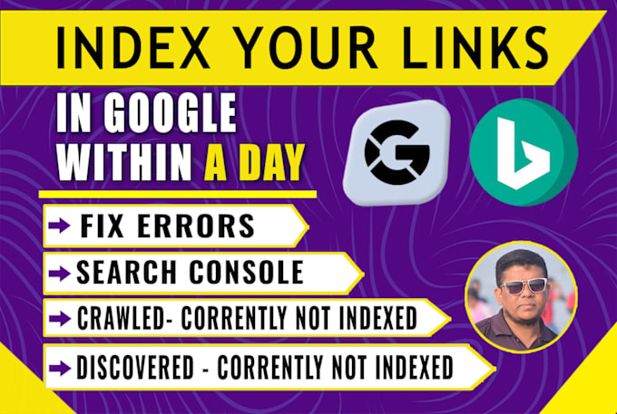 Gig Preview - Give google indexing service, fix search console errors