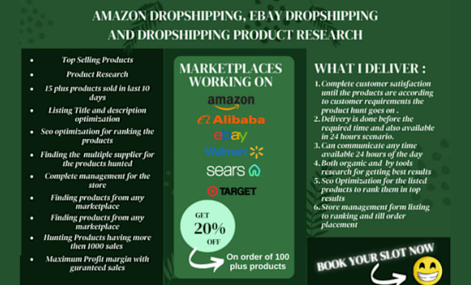 Gig Preview - Do amazon to ebay dropshipping alibaba and 1688