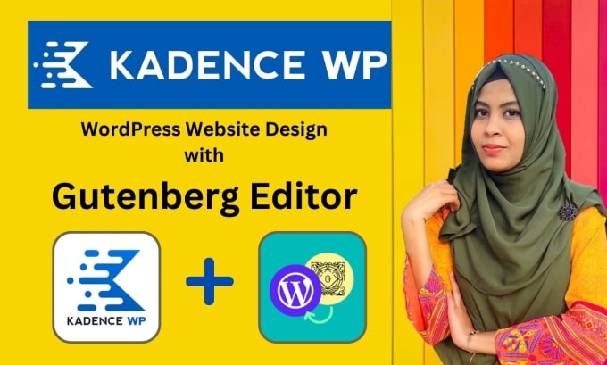 Gig Preview - Create wordpress website with gutenberg and kadence block