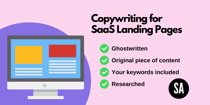 Gig Preview - Do copywriting for your saas landing pages