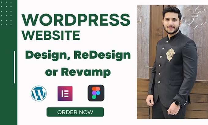 Gig Preview - Do wordpress website design, redesign or revamp wordpress blog