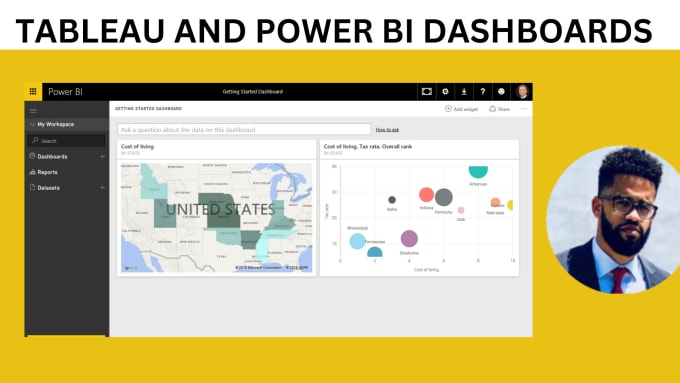 Gig Preview - Create dashboards using tableau and power bi within 24 hours