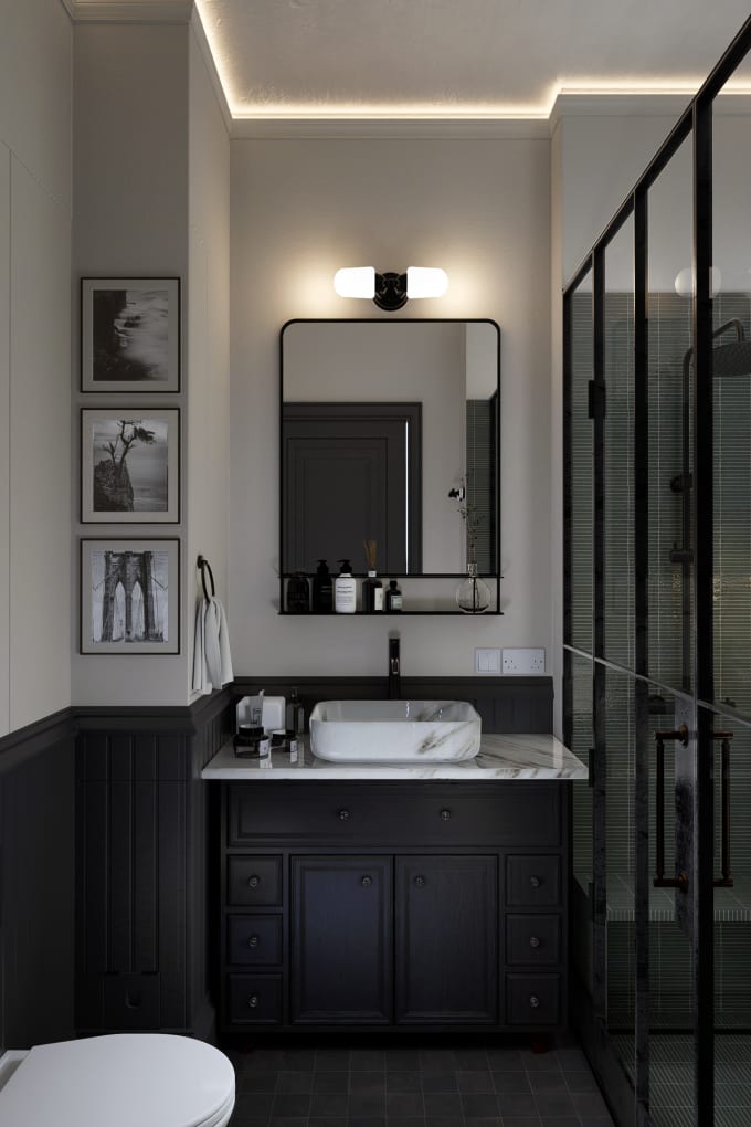 Gig Preview - Design high end residential bathroom