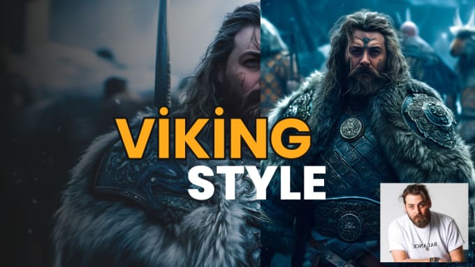 Gig Preview - Create custom viking portraits from your photo