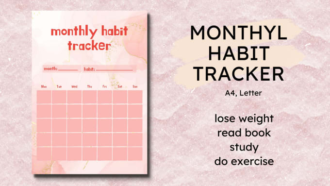 Gig Preview - Do personalized habit tracker for lose weight, study, do sport etc