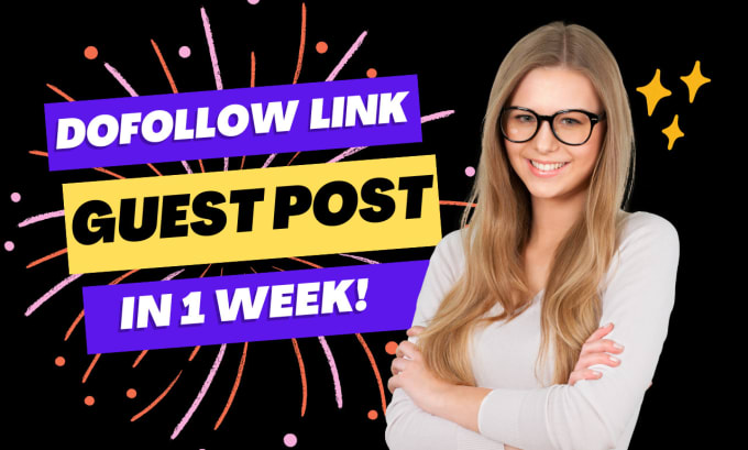 Gig Preview - Do guest posts with do follow backlink from authority sites