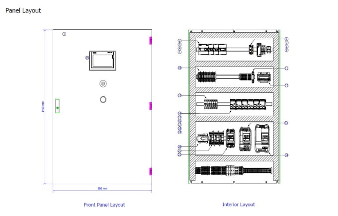 Gig Preview - Draw electrical schematic and panel layout by eplan electrical