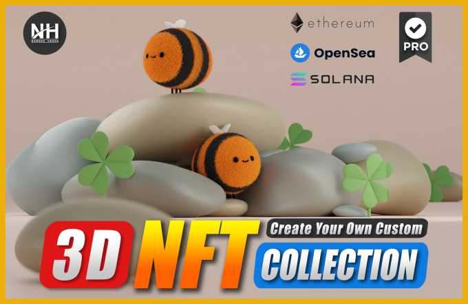 Gig Preview - Convert your 2d character to amazing nft or 3d nft