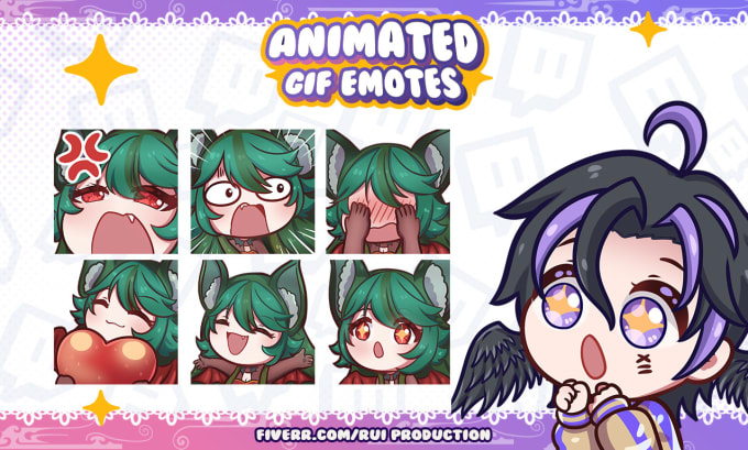 Gig Preview - Create vtuber animated emotes or alert for twitch, discord, etc