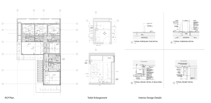 Gig Preview - Draw technical interior design drawings for construction