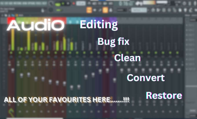 Gig Preview - Edit,clean,denoise, fix and convert your audio clip