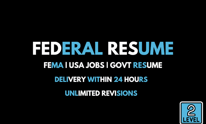 Gig Preview - Write federal resume, USA government, USA job, military, veteran in 24 hours