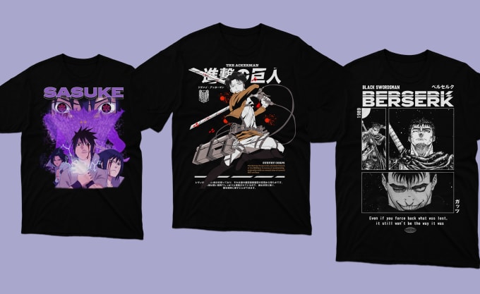 Anime Print T Shirts