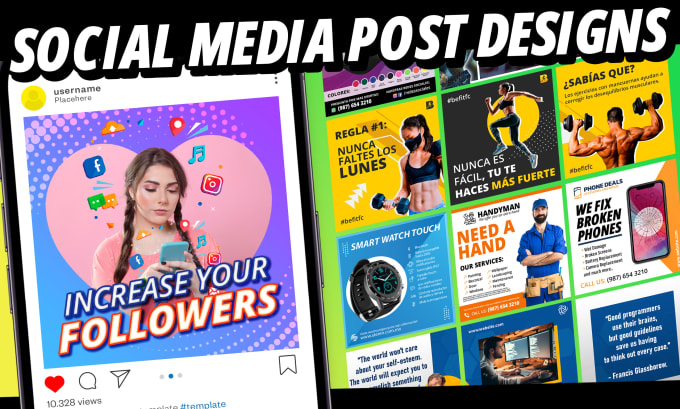 Gig Preview - Design awesome social media posts for your business