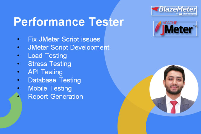 Gig Preview - Conduct performance testing using jmeter