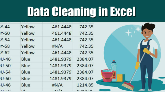 Gig Preview - Do excel data cleaning, excel data entry, merge and split