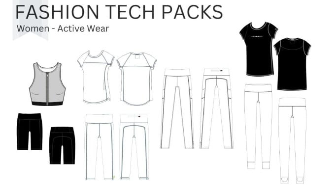 Fashion Design Your Activewear And Sportswear Collection, Flat Sketch |  lupon.gov.ph