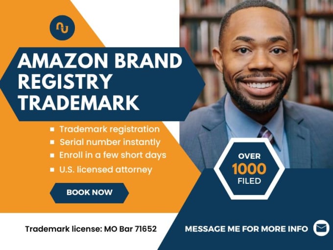 Gig Preview - File your trademark for amazon brand registry