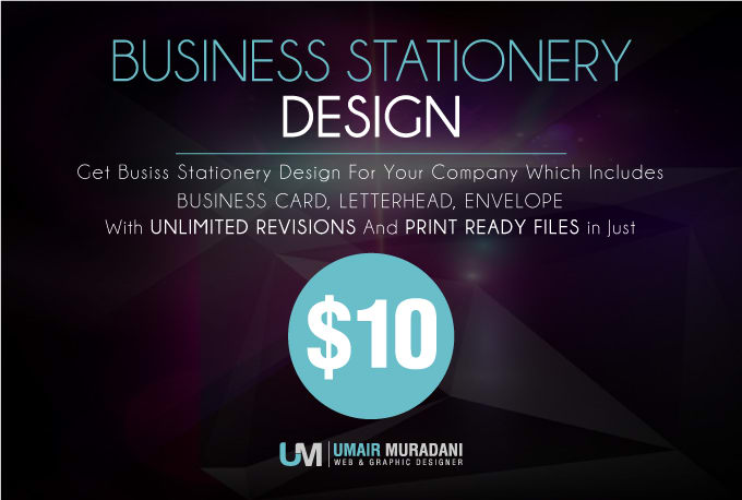 Gig Preview - Design business stationery for your company