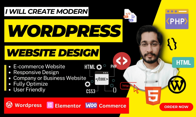 Gig Preview - Create modern wordpress website