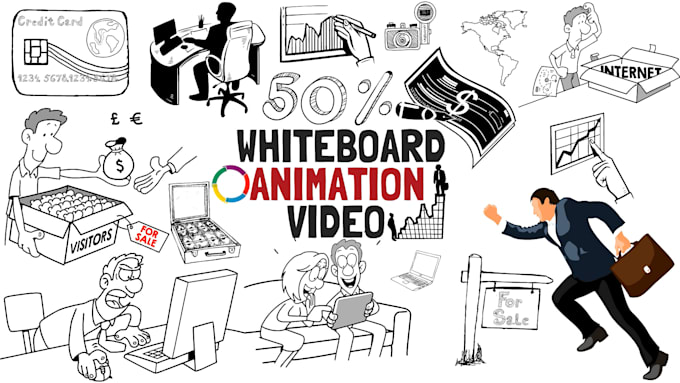 Gig Preview - Whiteboard animation advertiser video