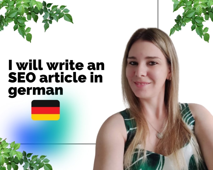 Gig Preview - Write an SEO article   in german