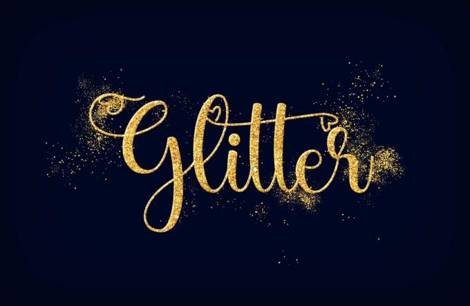 Gig Preview - Design elegant glitter sparkle girly logo