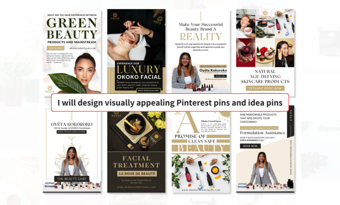 Gig Preview - Design visually appealing pinterest pins and idea pins