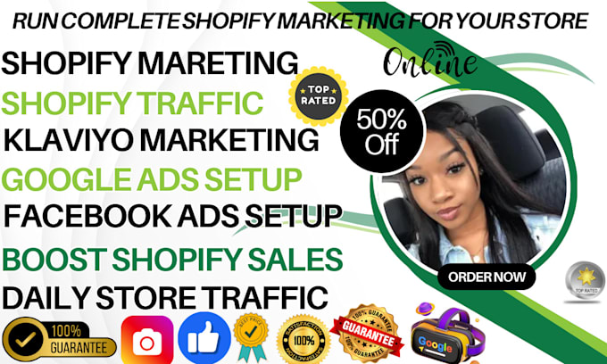 Gig Preview - Boost shopify sales shopify ecommerce store marketing promotion manager  expert