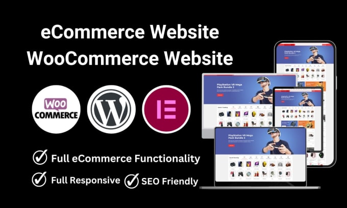 Gig Preview - Create wordpress ecommerce, woocommerce, or online store website