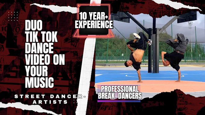 Gig Preview - Create fire tik tok dance duo video on your song