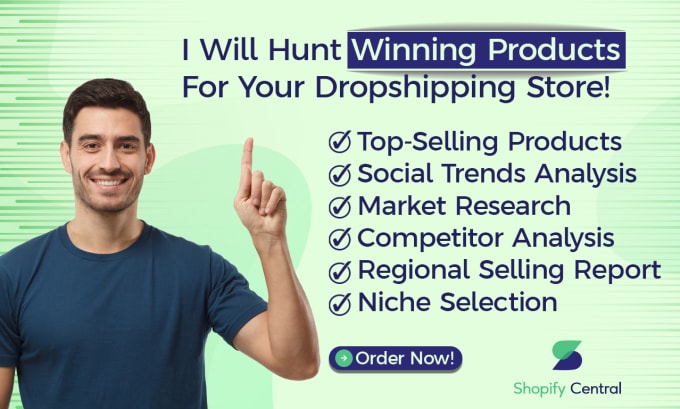 Gig Preview - Find winning product for your shopify dropshipping store