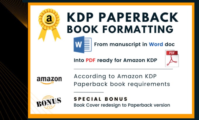 Gig Preview - Format your amazon KDP paperback book