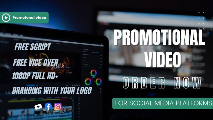 Gig Preview - Create promotional video for gig, which help to get order quick