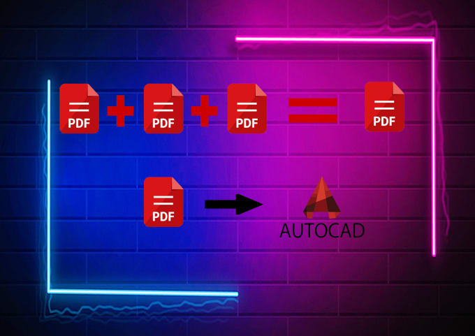 Gig Preview - Combine and split pdf files or convert them into autocad