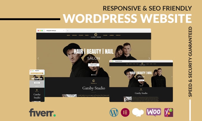 Gig Preview - Develop wordpress website, increase speed and do SEO