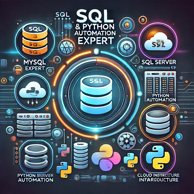 Gig Preview - Do sql query, mysql, sql server, sql database, python automation