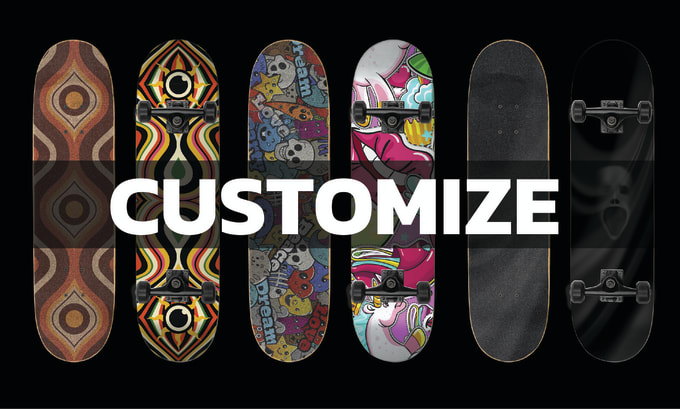 Gig Preview - Design cool skateboard abstract deck logo and illustration