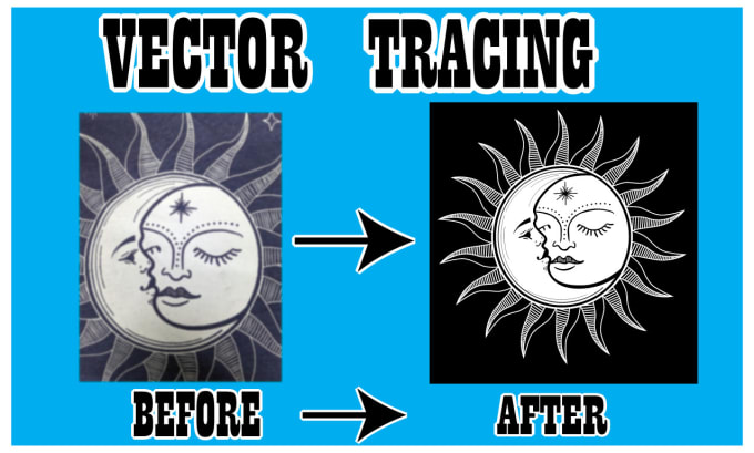 Gig Preview - Fast and accurate vector tracing for your graphics and logo