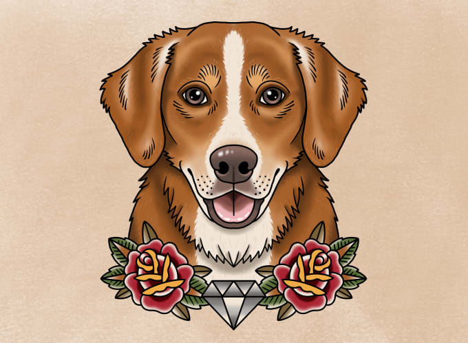 Gig Preview - Draw a pet portrait in my style