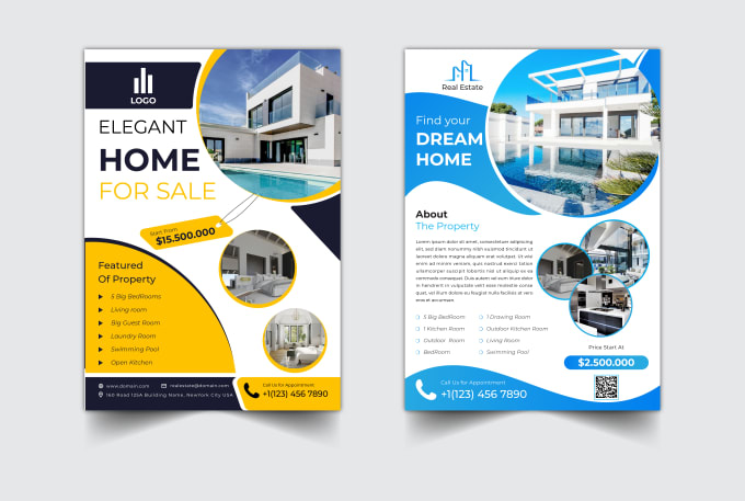 Gig Preview - Do mortgage broker, house roofing, real estate flyer or brochure design