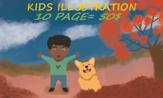 Gig Preview - Create awesome children story book illustrations