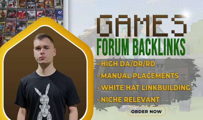 Gig Preview - Do premium gaming backlinks on games niche sites